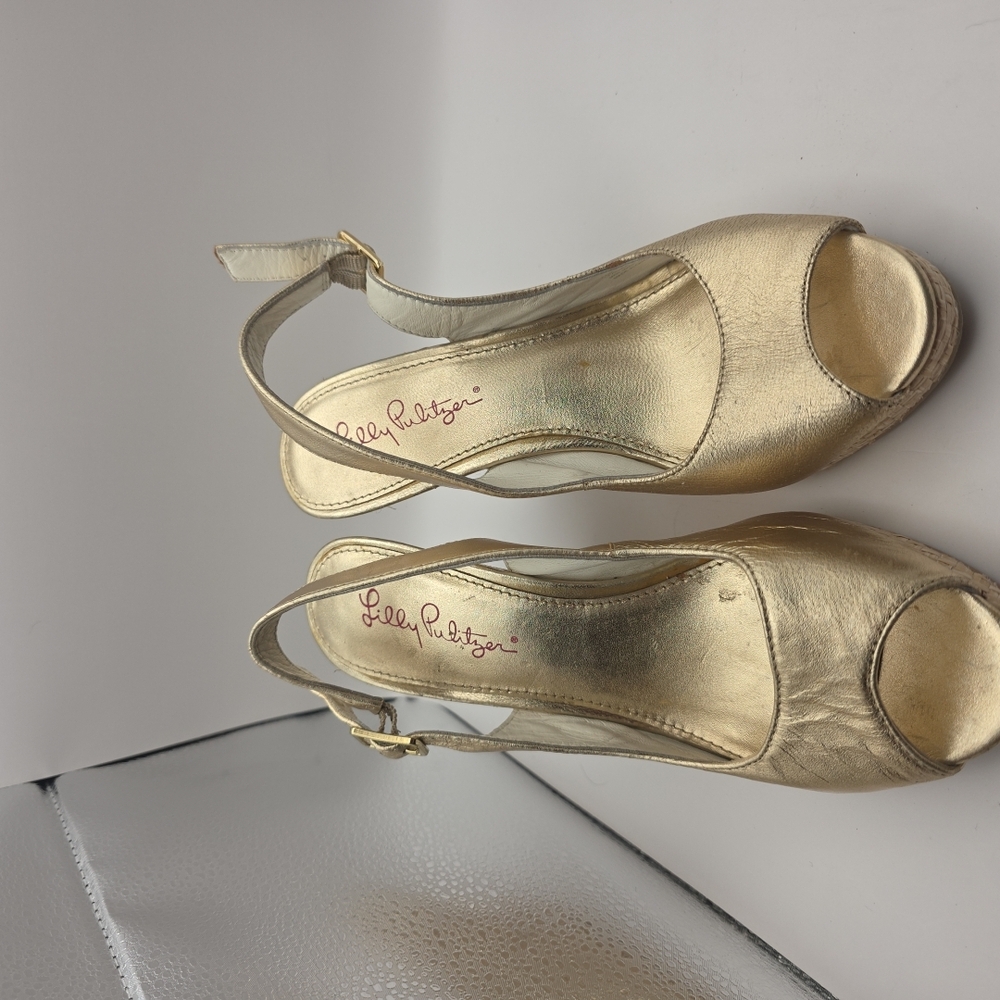 Lilly Pulitzer Gold Women's Sandals